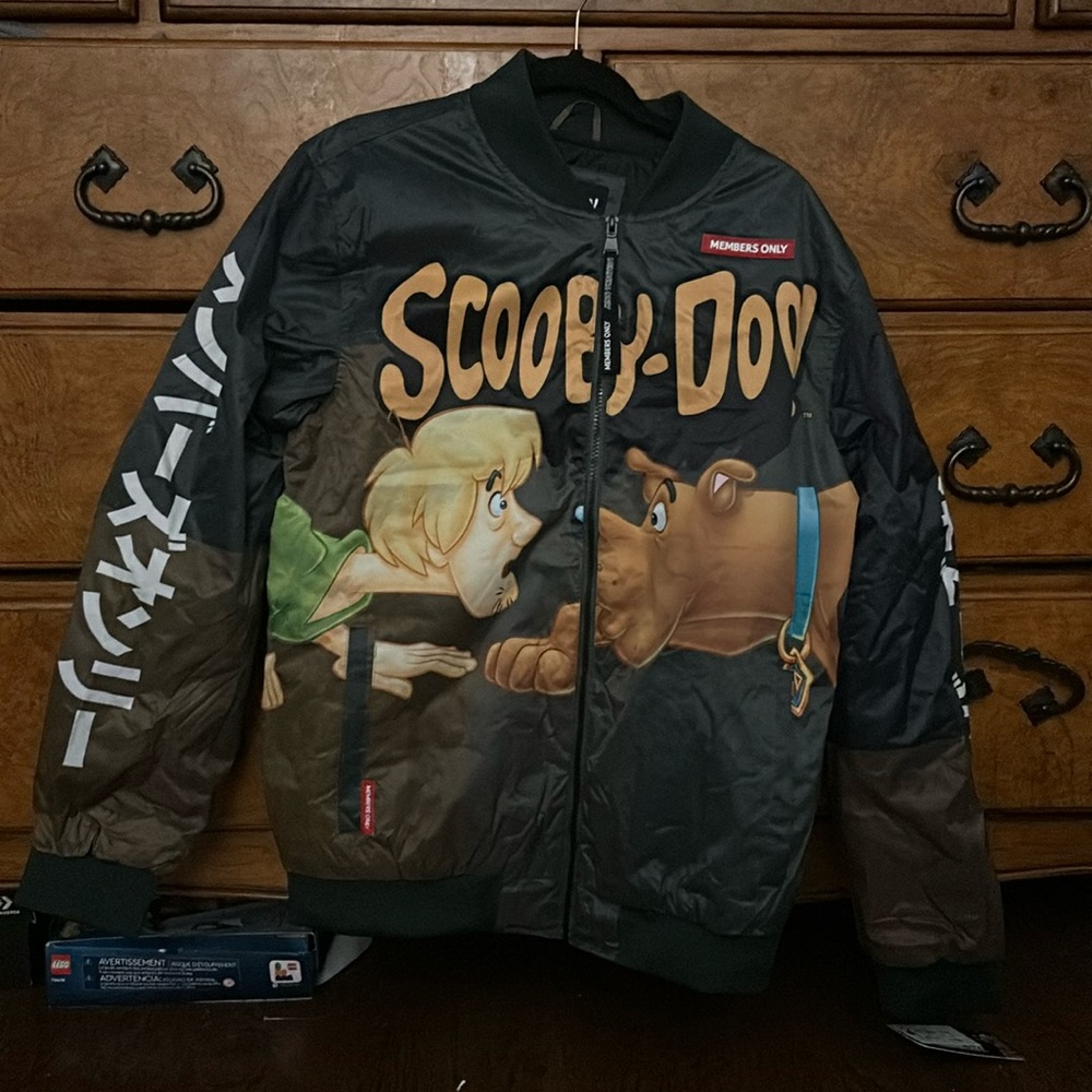 Members Only x Scooby Doo Prowl Green Bomber Jacket